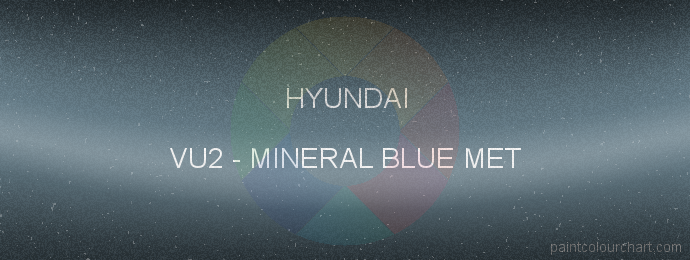 Hyundai paint VU2 Mineral Blue Met