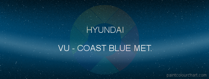 Hyundai paint VU Coast Blue Met.