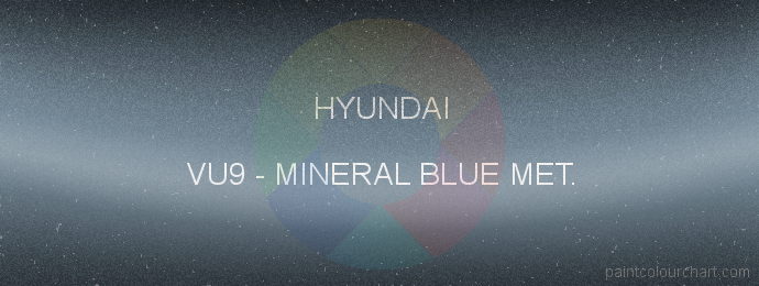 Hyundai paint VU9 Mineral Blue Met.