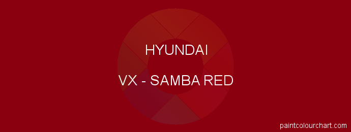 Hyundai paint VX Samba Red