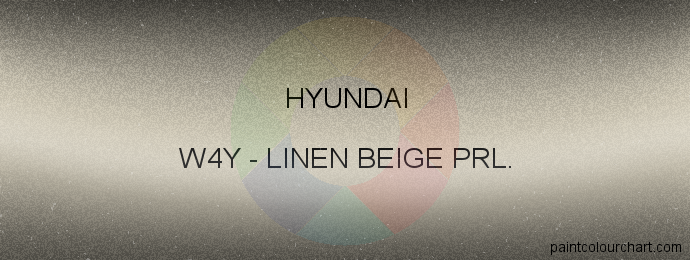 Hyundai paint W4Y Linen Beige Prl.