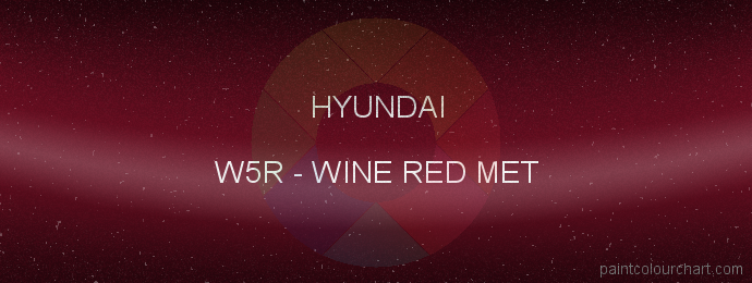Hyundai paint W5R Wine Red Met