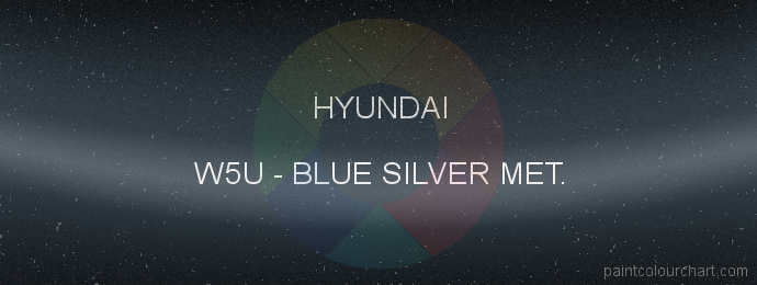 Hyundai paint W5U Blue Silver Met.