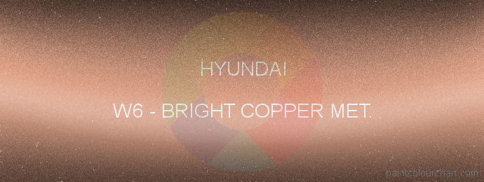 Hyundai paint W6 Bright Copper Met.