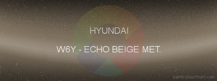 Hyundai paint W6Y Echo Beige Met.