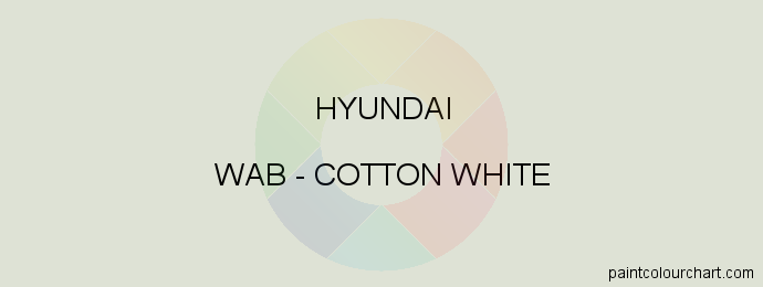Hyundai paint WAB Cotton White