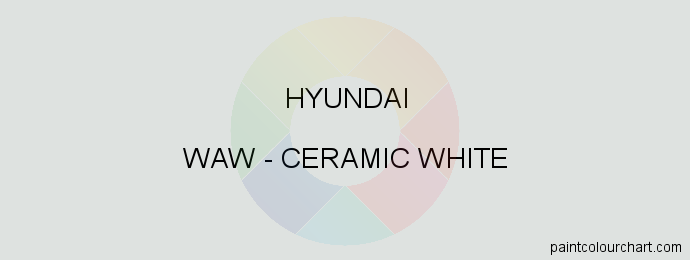 Hyundai paint WAW Ceramic White