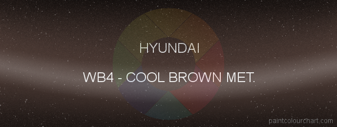 Hyundai paint WB4 Cool Brown Met.