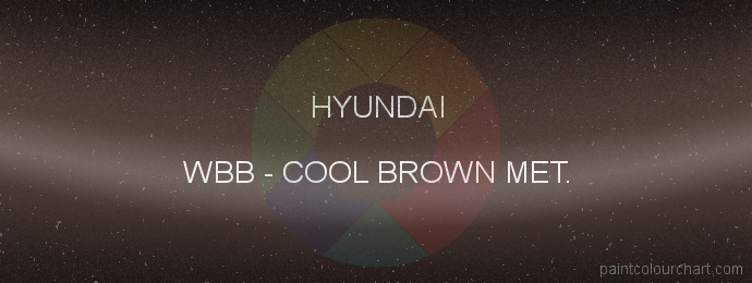 Hyundai paint WBB Cool Brown Met.