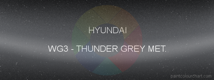 Hyundai paint WG3 Thunder Grey Met.