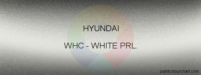 Hyundai paint WHC White Prl.