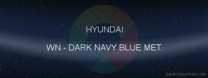 Hyundai paint WN Dark Navy Blue Met.