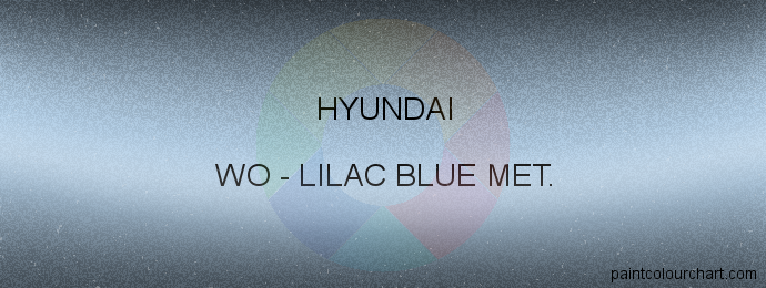 Hyundai paint WO Lilac Blue Met.