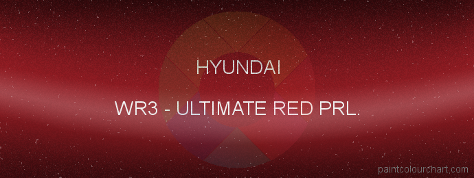 Hyundai paint WR3 Ultimate Red Prl.