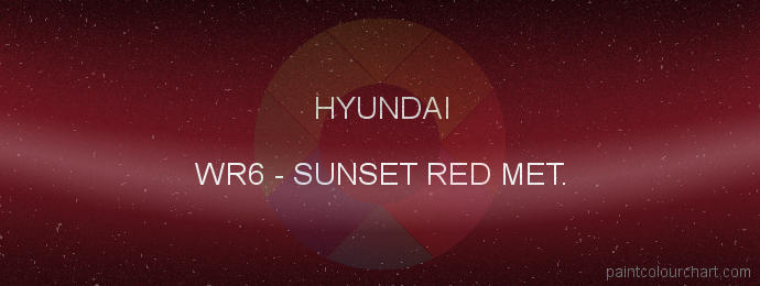 Hyundai paint WR6 Sunset Red Met.