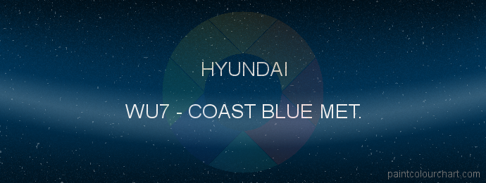 Hyundai paint WU7 Coast Blue Met.