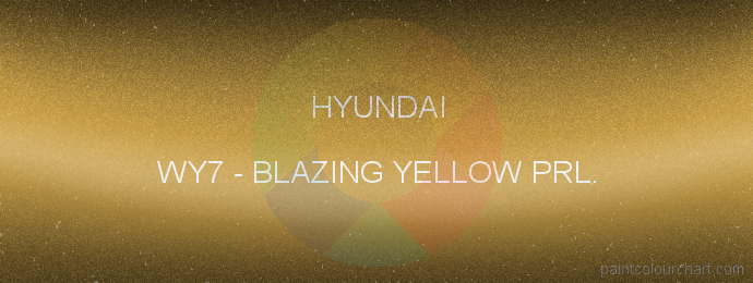 Hyundai paint WY7 Blazing Yellow Prl.