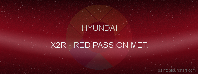 Hyundai paint X2R Red Passion Met.