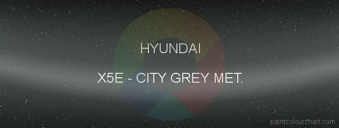 Hyundai paint X5E City Grey Met.