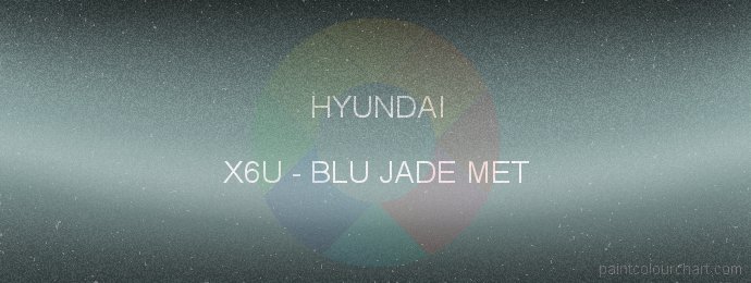 Hyundai paint X6U Blu Jade Met