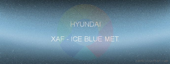 Hyundai paint XAF Ice Blue Met.