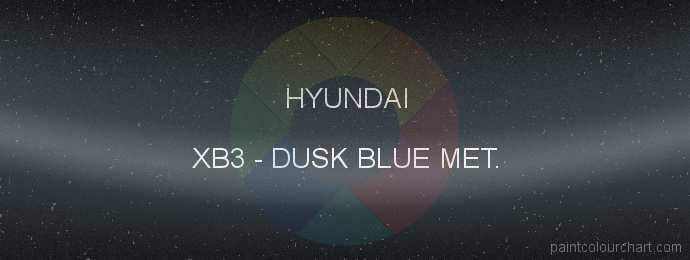 Hyundai paint XB3 Dusk Blue Met.