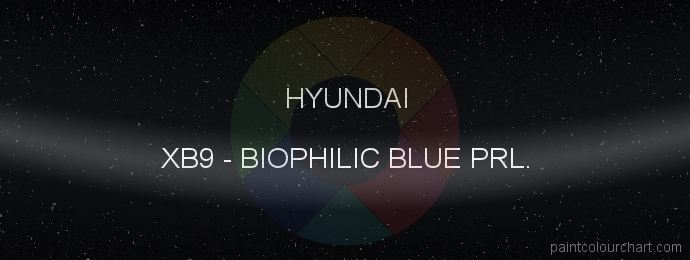 Hyundai paint XB9 Biophilic Blue Prl.