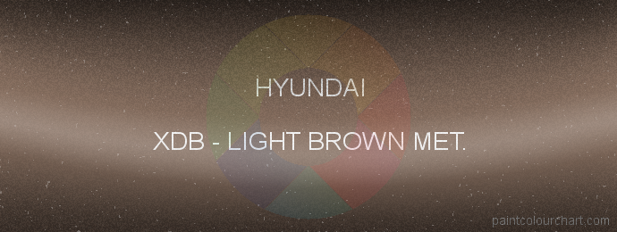 Hyundai paint XDB Light Brown Met.