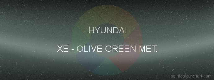 Hyundai paint XE Olive Green Met.