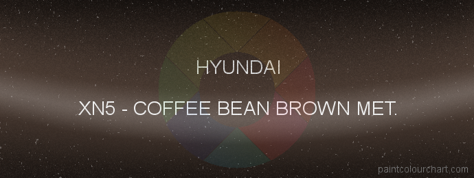 Hyundai paint XN5 Coffee Bean Brown Met.