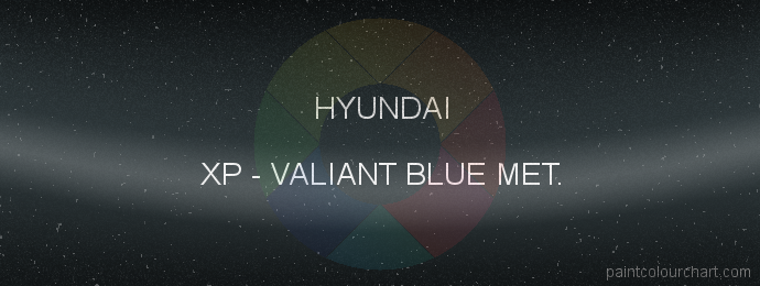Hyundai paint XP Valiant Blue Met.