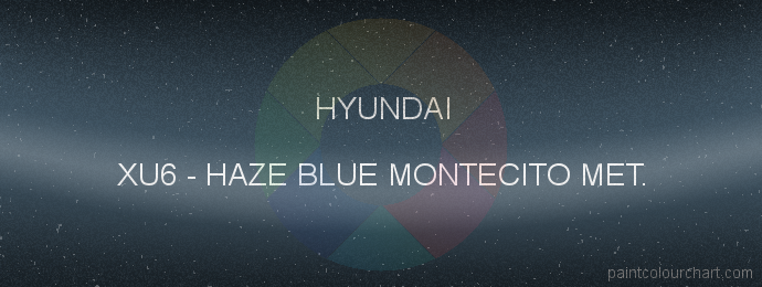 Hyundai paint XU6 Haze Blue Montecito Met.