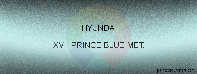 Hyundai paint XV Prince Blue Met.