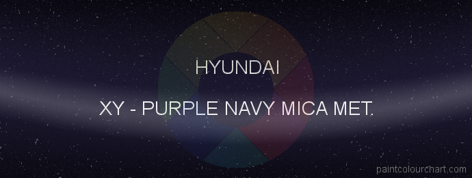 Hyundai paint XY Purple Navy Mica Met.