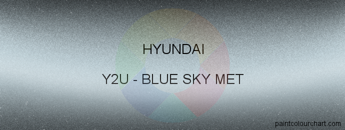 Hyundai paint Y2U Blue Sky Met