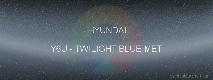 Hyundai paint Y6U Twilight Blue Met.