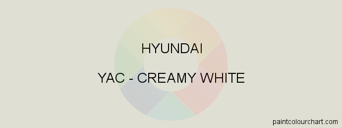 Hyundai paint YAC Creamy White