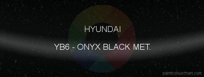 Hyundai paint YB6 Onyx Black Met.