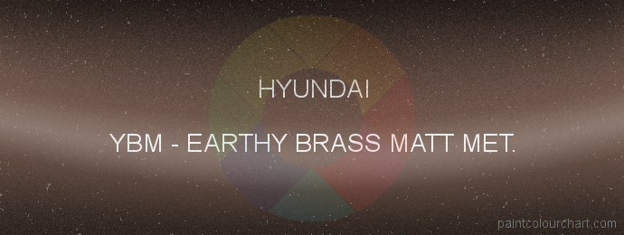 Hyundai paint YBM Earthy Brass Matt Met.