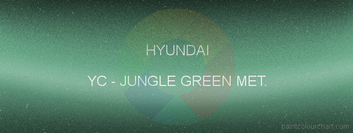 Hyundai paint YC Jungle Green Met.