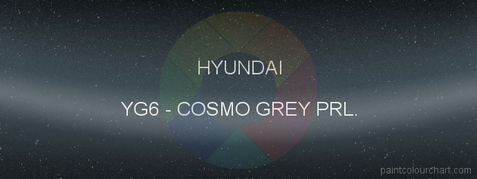 Hyundai paint YG6 Cosmo Grey Prl.
