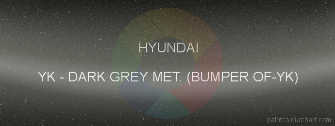 Hyundai paint YK Dark Grey Met. (bumper Of-yk)
