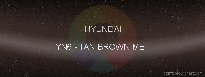 Hyundai paint YN6 Tan Brown Met