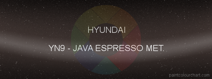 Hyundai paint YN9 Java Espresso Met.