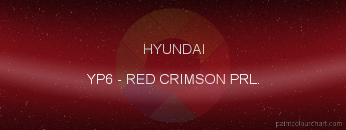 Hyundai paint YP6 Red Crimson Prl.