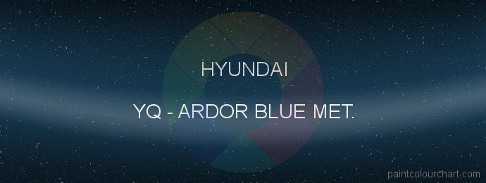 Hyundai paint YQ Ardor Blue Met.