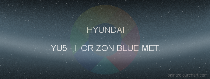 Hyundai paint YU5 Horizon Blue Met.
