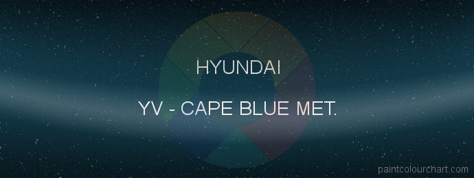 Hyundai paint YV Cape Blue Met.