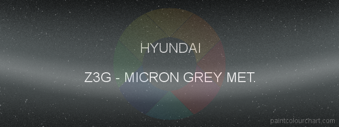 Hyundai paint Z3G Micron Grey Met.