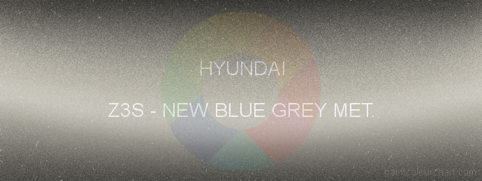 Hyundai paint Z3S New Blue Grey Met.